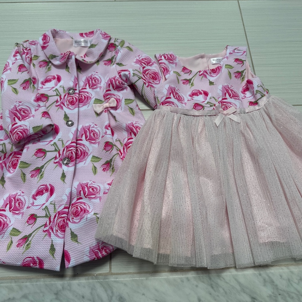 NWOT Girls Dress and Matching Coat